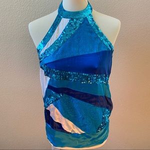 Silk Sequin Halter